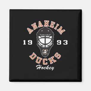 Anaheim Ducks ishockeymask svart officiellt licens Magnet