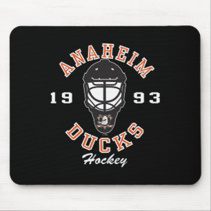 Anaheim Ducks ishockeymask svart officiellt licens Musmatta
