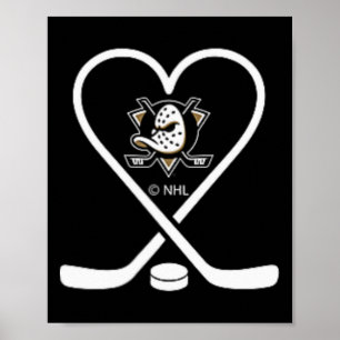 Anaheim Ducks Valentine-pinnar Svart Nhl Officiell Poster