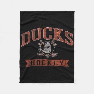 Anaheim Ducks Vintage Hockey Svart Nhl Officiellt Fleecefilt