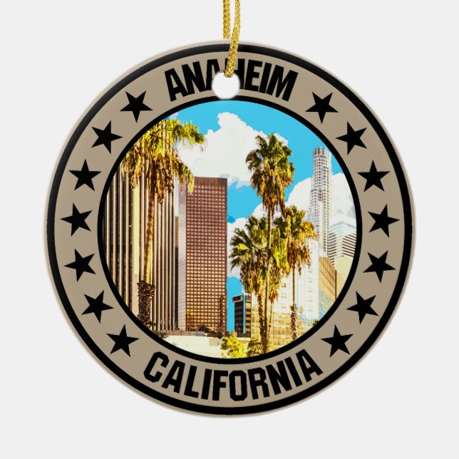 Anaheim Julgransprydnad Keramik (Framsidan)
