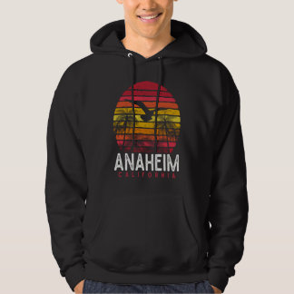 Anaheim Kalifornien CA Vintage Strand Retro 70-tal Hoodie