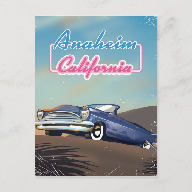 Anaheim Kalifornien resaaffisch Vykort (Framsida)