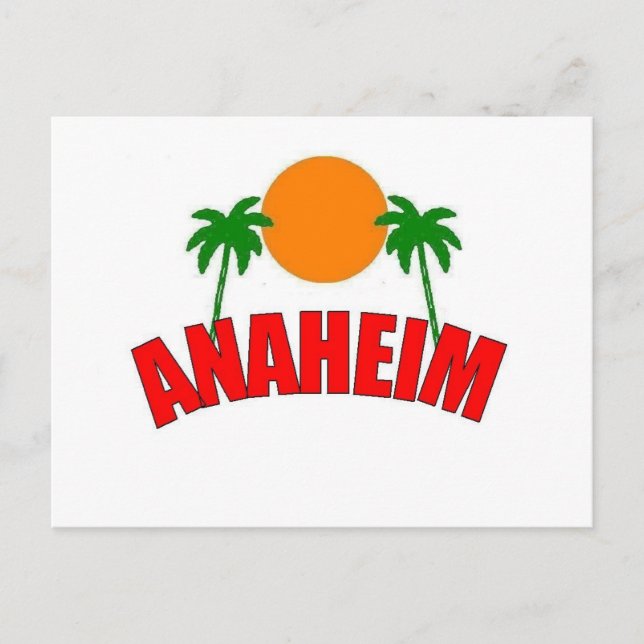 Anaheim, Kalifornien Vykort (Framsida)