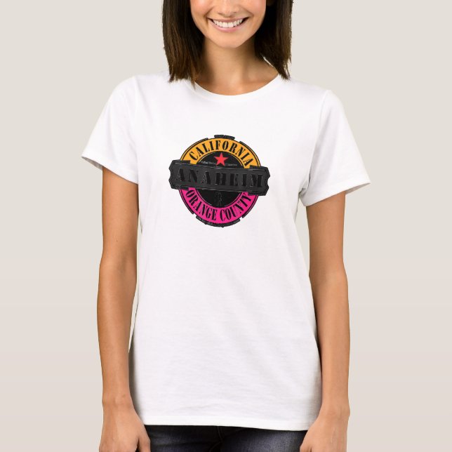 Anaheim Orange County Los Angeles California Usa S T Shirt (Framsida)