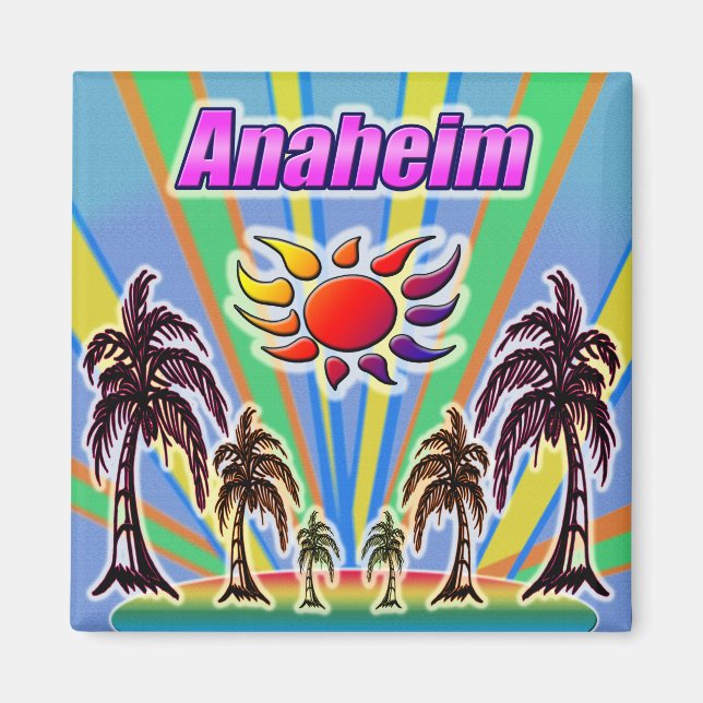 Anaheim Summer Kärlek Magnet (Framsidan)