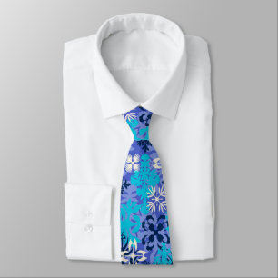 Anahola Bay Hawaiian Abstrakt Blommigt Periwinkle Slips