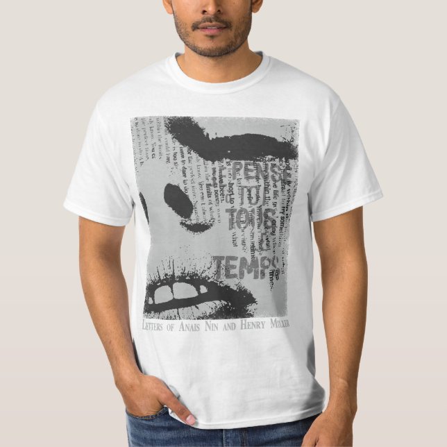 Anais Nin/Henry Miller T Shirt (Framsida)