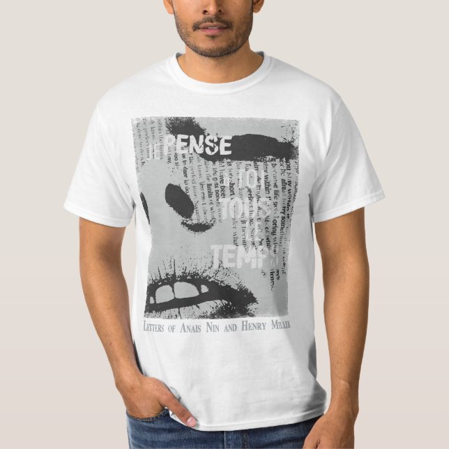 Anais Nin/Henry Miller T Shirt (Framsida)