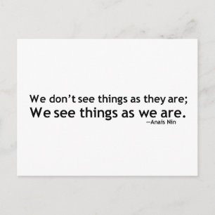 Anais Nin Motivational Quotation Vykort