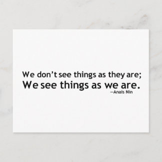 Anais Nin Motivational Quotation Vykort