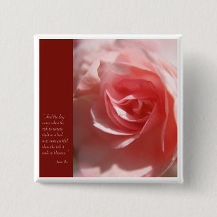 Anais Nin Quote Button i Rosa Knapp