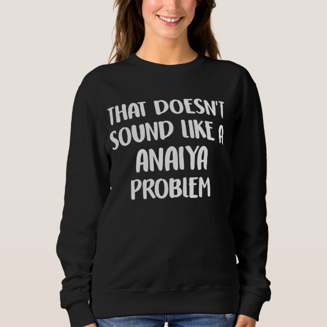 Anaiya Personlig Cute Flower Girls Anaiya Namn T Shirt (Framsida)