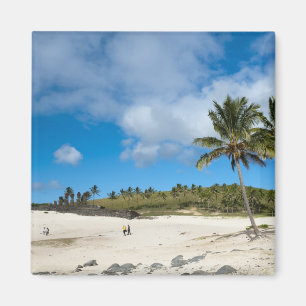 Anakena, Rapa Nui, Påsk Island, Chile Magnet
