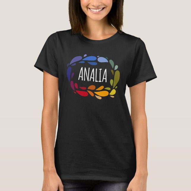 Analia - Namn för maka och dotter T Shirt (Framsida)