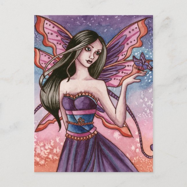 Analiese - Butterfly Fairy Postcard Vykort (Framsida)