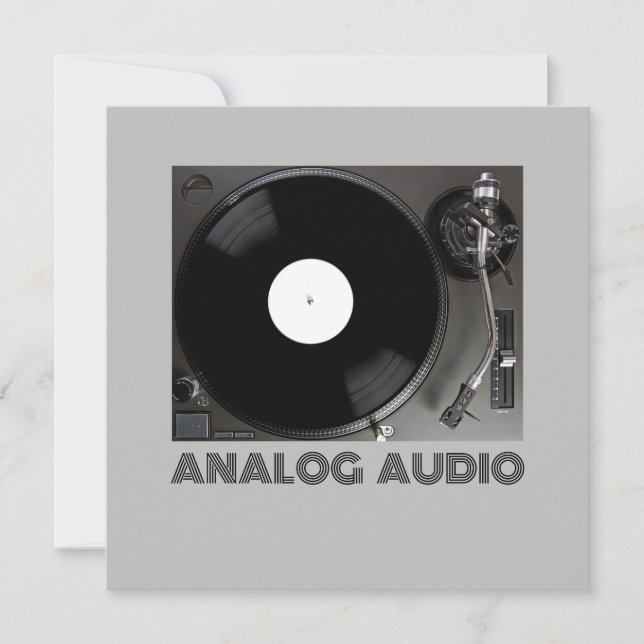 Analog Audio Inbjudningar (Framsida)