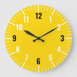 Analog chic Guld-klocka med siffror Stor Klocka