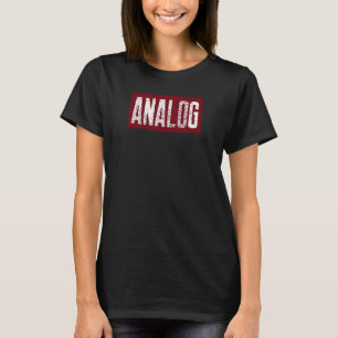 Analog Disted Audio Musician Retro Aesthetic T Shirt