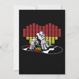 Analog DJ-partiinbjudan Inbjudningar