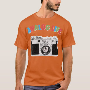 Analog Life Camera Geek Gift Design 1 T Shirt