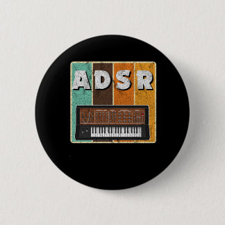 Analog modulär synthesizer ADSR Vintage Retro Gift Knapp