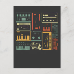 Analog Modular Synthesizer Music Producer Tangentb Vykort