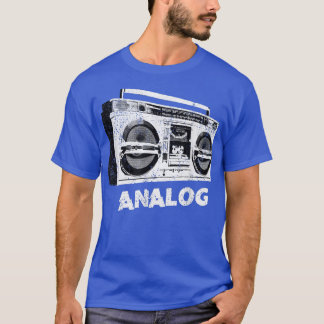 Analog musik för Ghetto Blaster Boombox Radio Hip  T Shirt