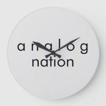 Analog Nation Audio Grå Kvarts Vägglocka