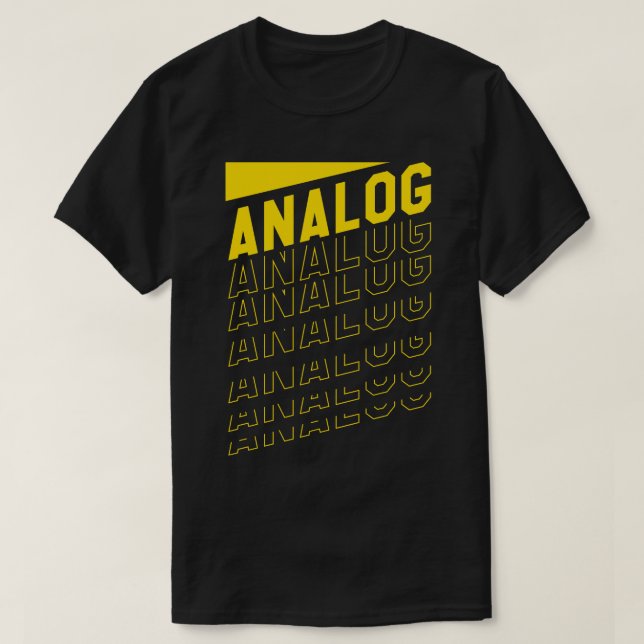 Analog Retro-musik T Shirt (Design framsida)