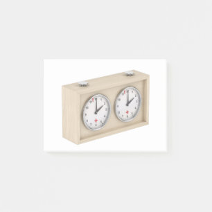 Analog schackklocka post-it block