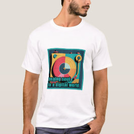 Analog Soul i en digital värld - Retro Turntable D T Shirt