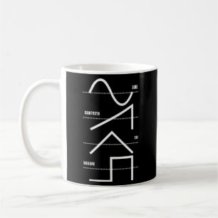 Analog Synthesizer Techno Waveform Synth Nerd Kaffemugg