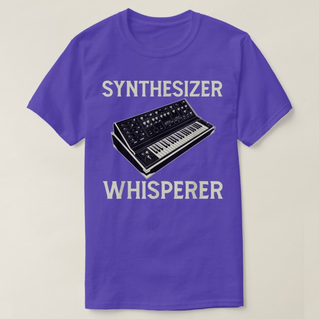 Analog Synthesizer Whisperer Design Music Producen T Shirt (Design framsida)