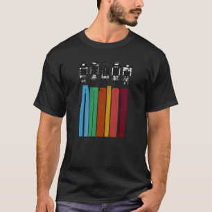 Analog Vacuum Tubes Audio Valve Amps Retro Aesthet T Shirt