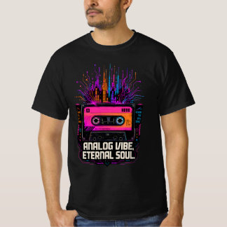 Analog vibb, evig själ presentidé t shirt