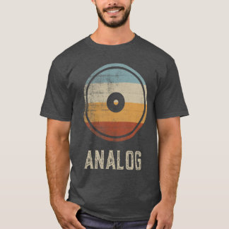 Analog Vinyl Retro Musikälskare Vintage Skiva Audi T Shirt