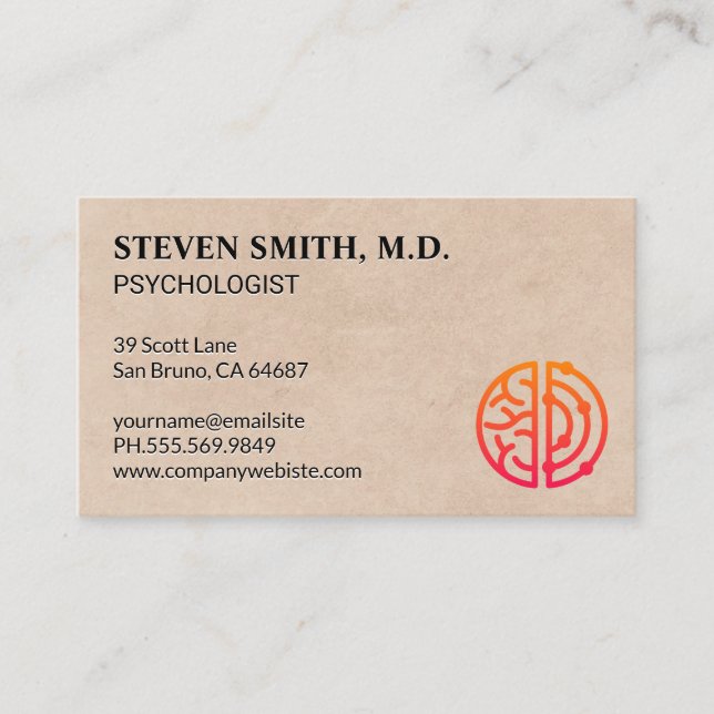 Analys och Kreativ | psykologi Visitkort (Framsida)