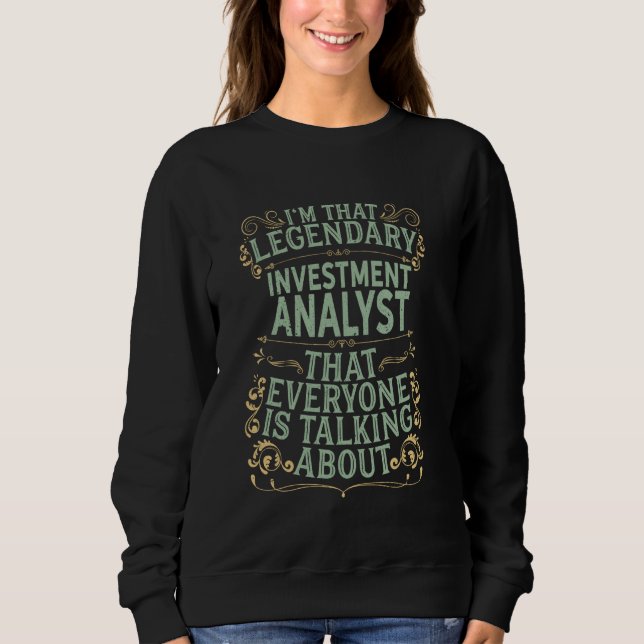 Analysanalys Investor Analytics - Legendary Invest T Shirt (Framsida)