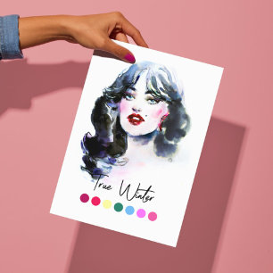 Analysartikel för True Winter Type Säsong Färg Poster