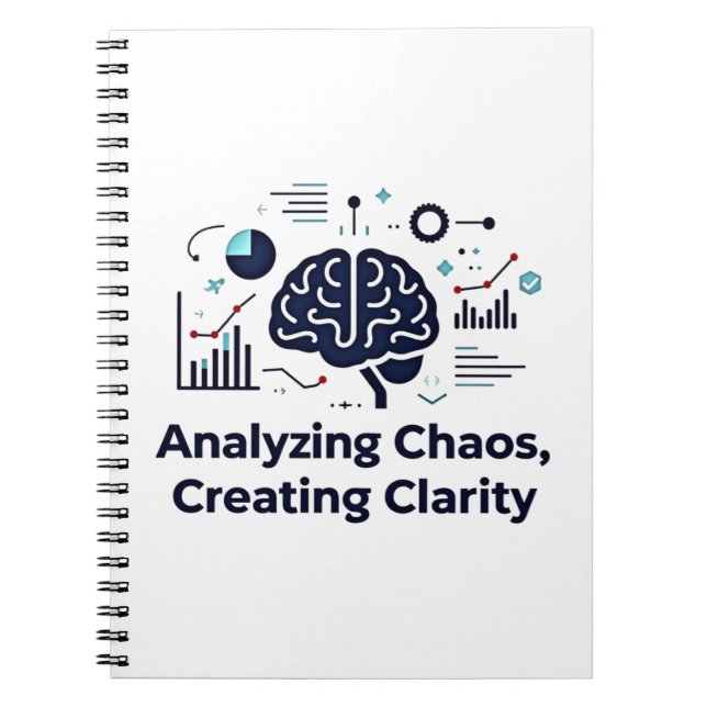 Analysera kaos, skapa klarhet anteckningsbok (Framsidan)