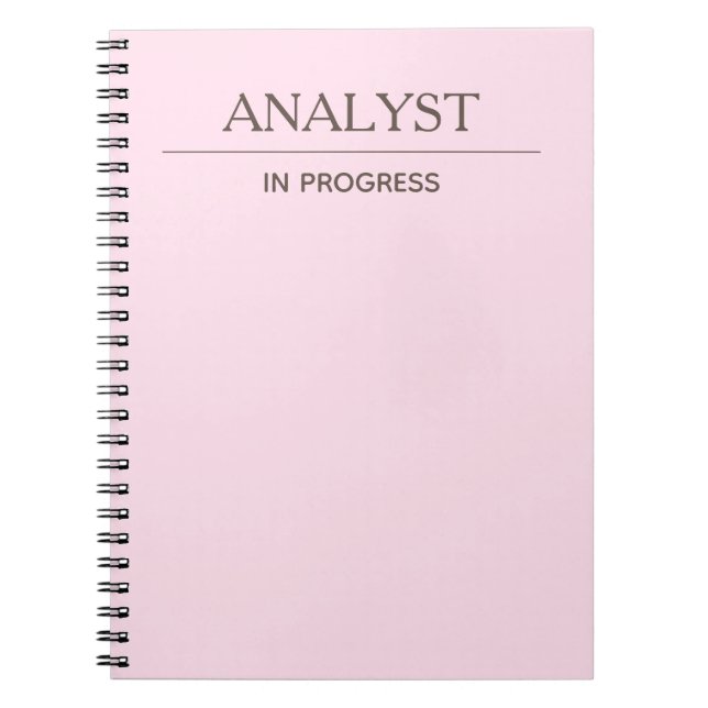 Analysera pågående enkel Anpassningsbar Klistra in Anteckningsbok (Framsidan)