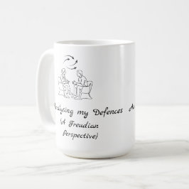 Analyserar mina försvar Funny Therapy Rådgivning  Kaffemugg