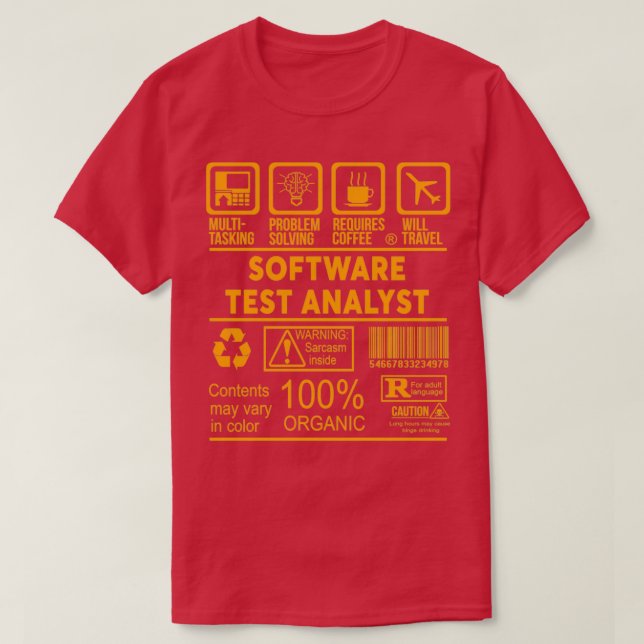 ANALYSKONSTRUKTION FÖR software 2017 1 T Shirt (Design framsida)