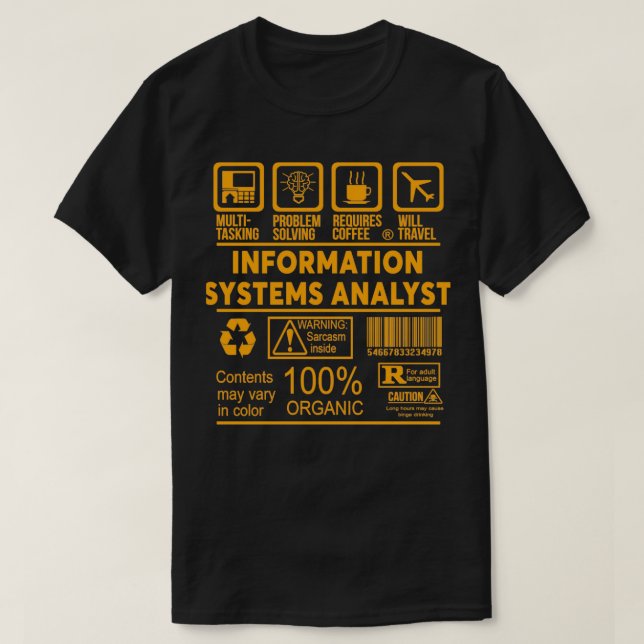 ANALYST NICE DESIGN 2017 4 T SHIRT (Design framsida)