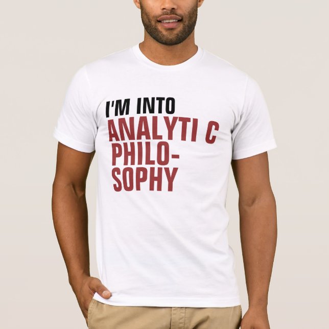 Analytic filosofi t-shirt (Framsida)