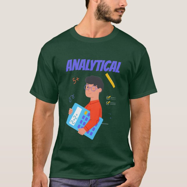 Analytical funny t shirt (Framsida)