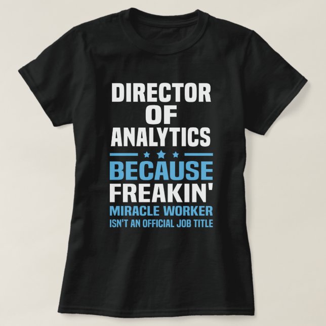 Analytikdirektör T Shirt (Design framsida)