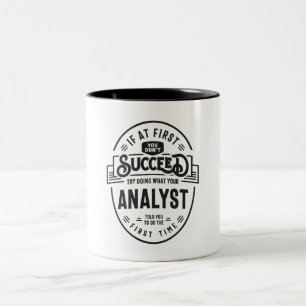 Analytiker Två-Tonad Mugg