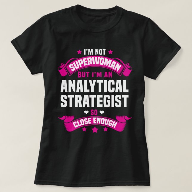 Analytisk strateg t shirt (Design framsida)